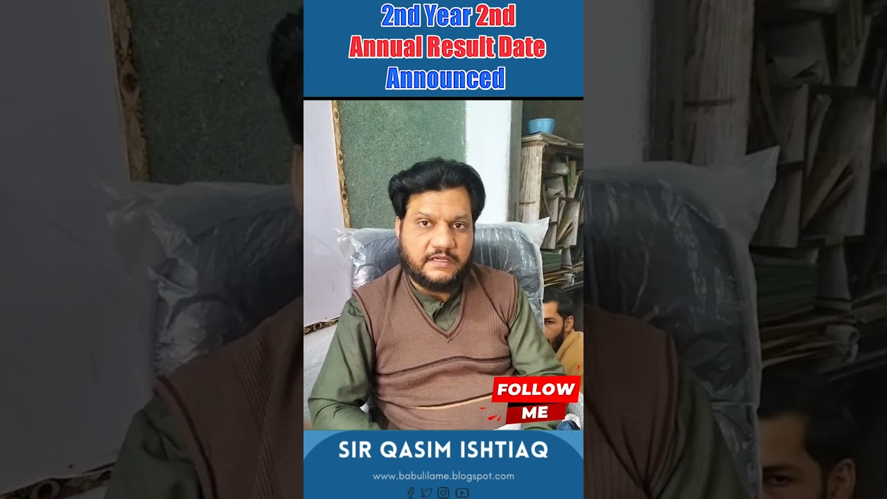 2nd Year 2nd Annual Exam Result Date Announced 2023 #viral #results