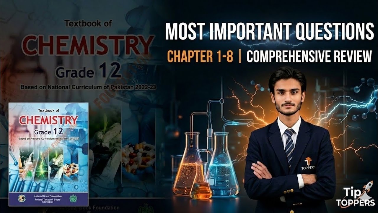Class 12 Chemistry | Ch 1–8 Most Important Questions | Must Watch for Boards! | TIP TOPPERS