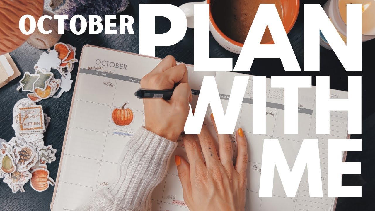 Cozy PLAN WITH ME for October 🎃