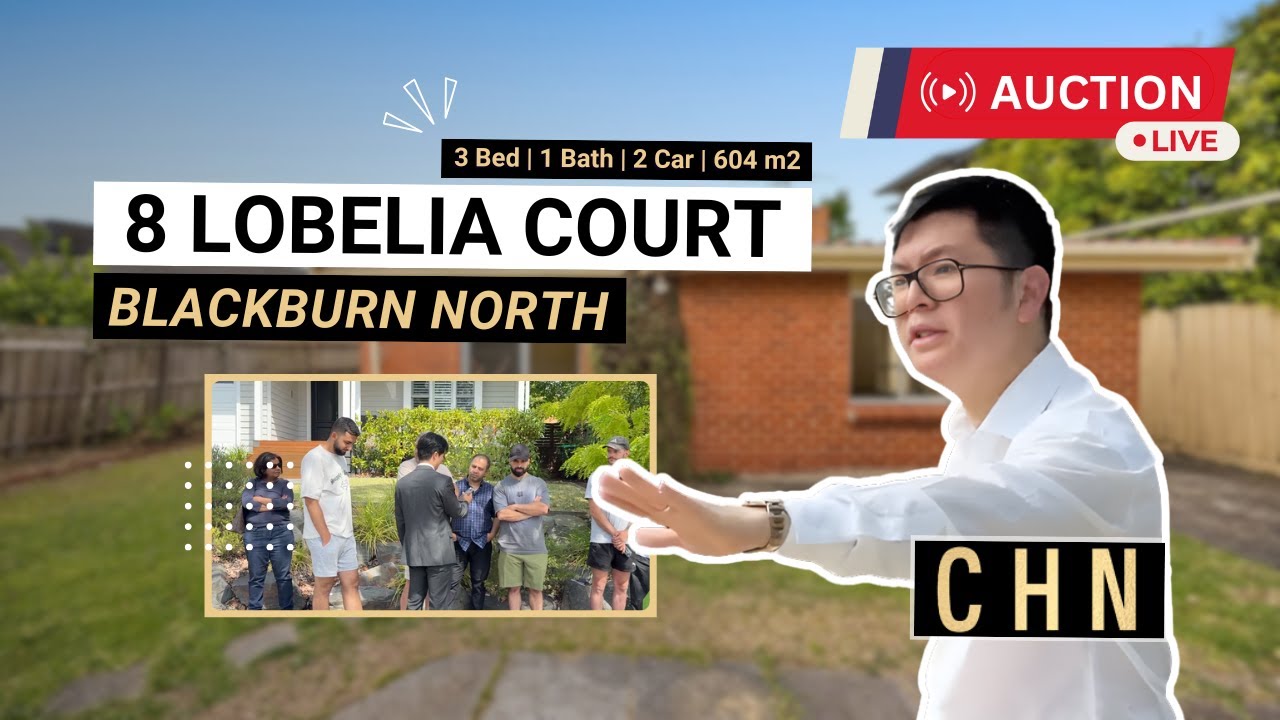 Аукцион вживую по адресу: 8 Lobelia Court, Blackburn North
