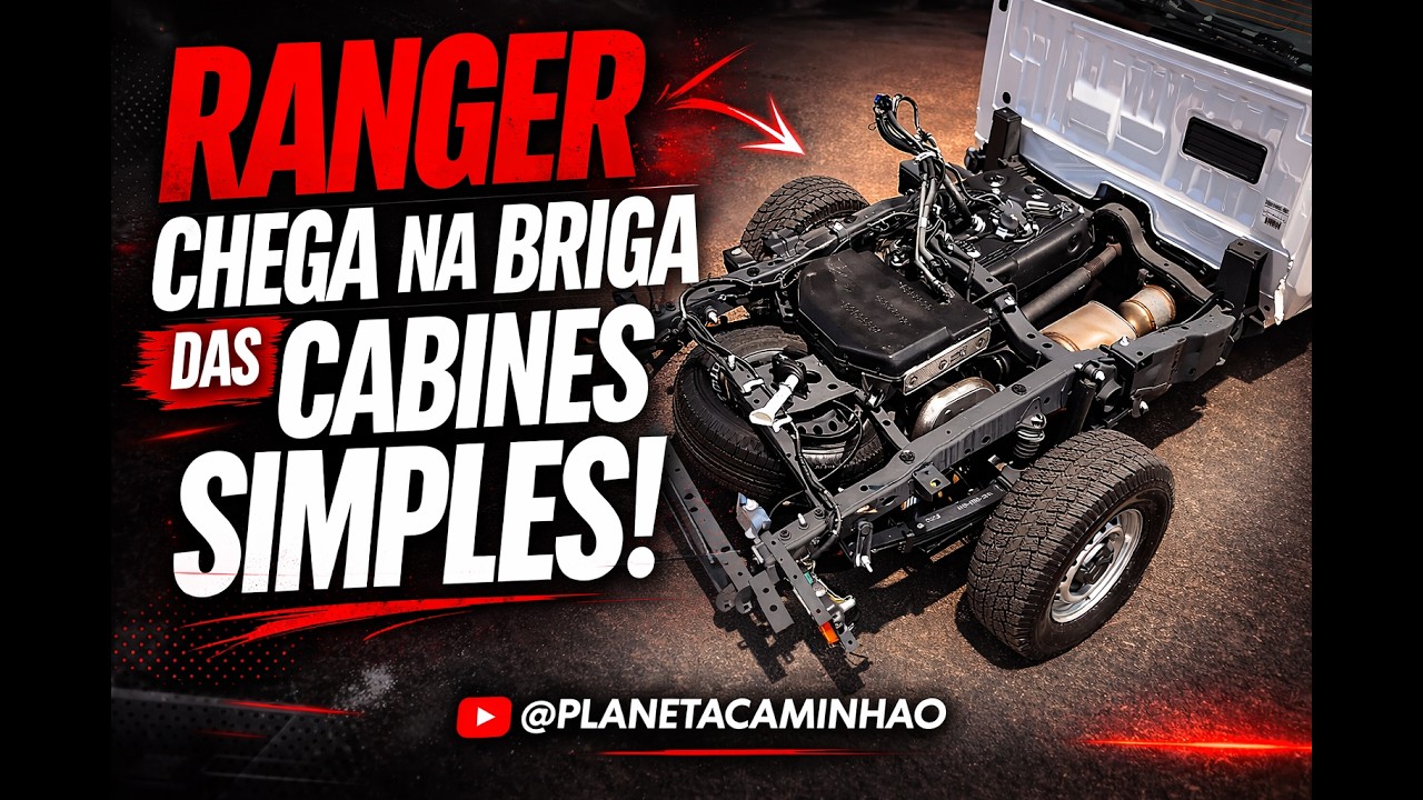 Ford Ranger lança versões de cabine simples nas configurações de trabalho da Ford Pro.