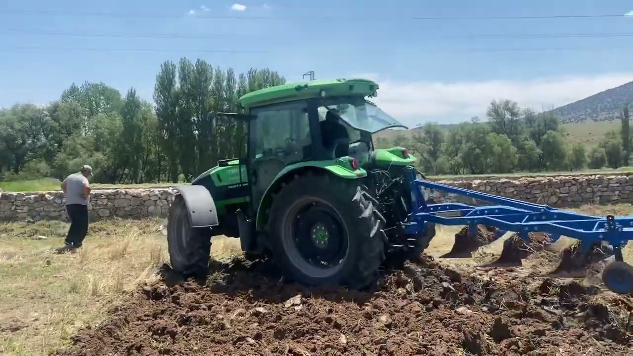 DEUTZ FAHR 5120g 7 Senedir sürüm yapılmamış yonca yeri haziranda toprak devirdik