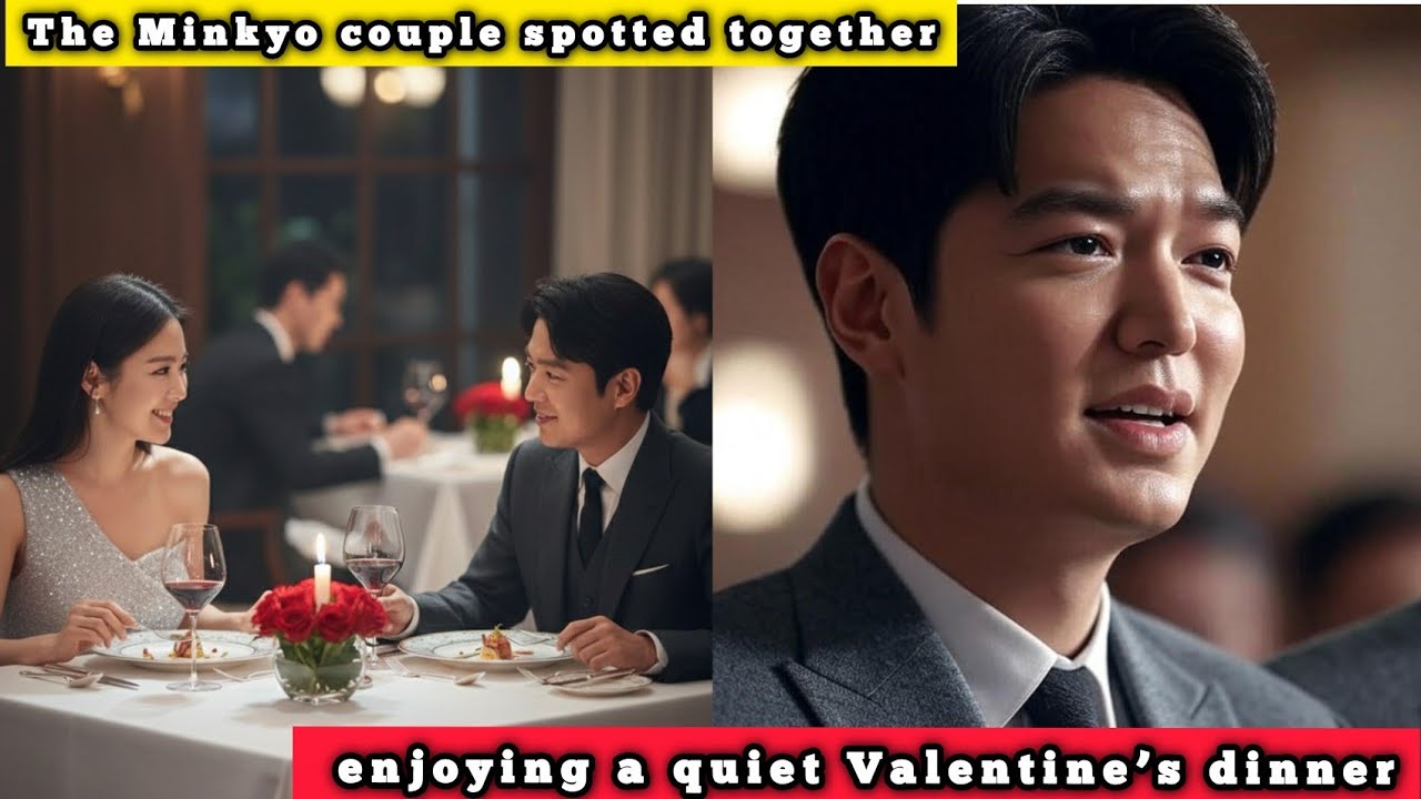 The Minkyo couple spotted together enjoying a quiet Valentine&rsquo;s dinner