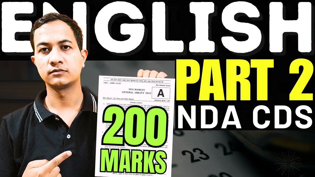 ENGLISH PART 2| Spotting Error+POS| Adjective, Adverb, Verb, Articles| By Narendra Sir