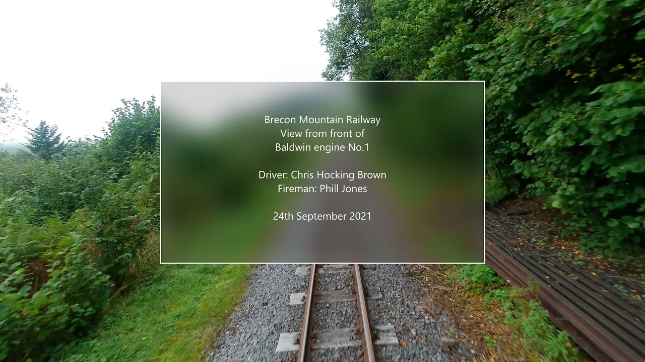 Brecon Mountain Railway 'Driver's eye' view
