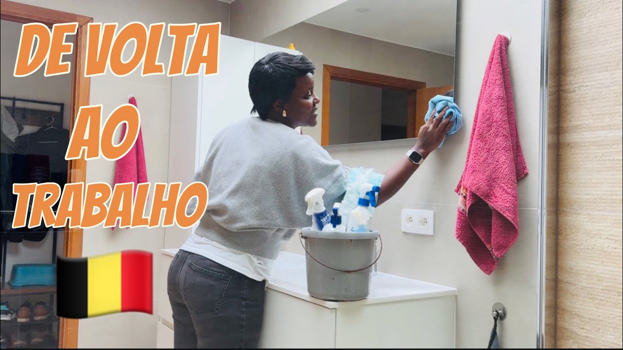 Faxina na Bélgica 🇧🇪 semana difícil, estou de volta ao trabalho..🇦🇴