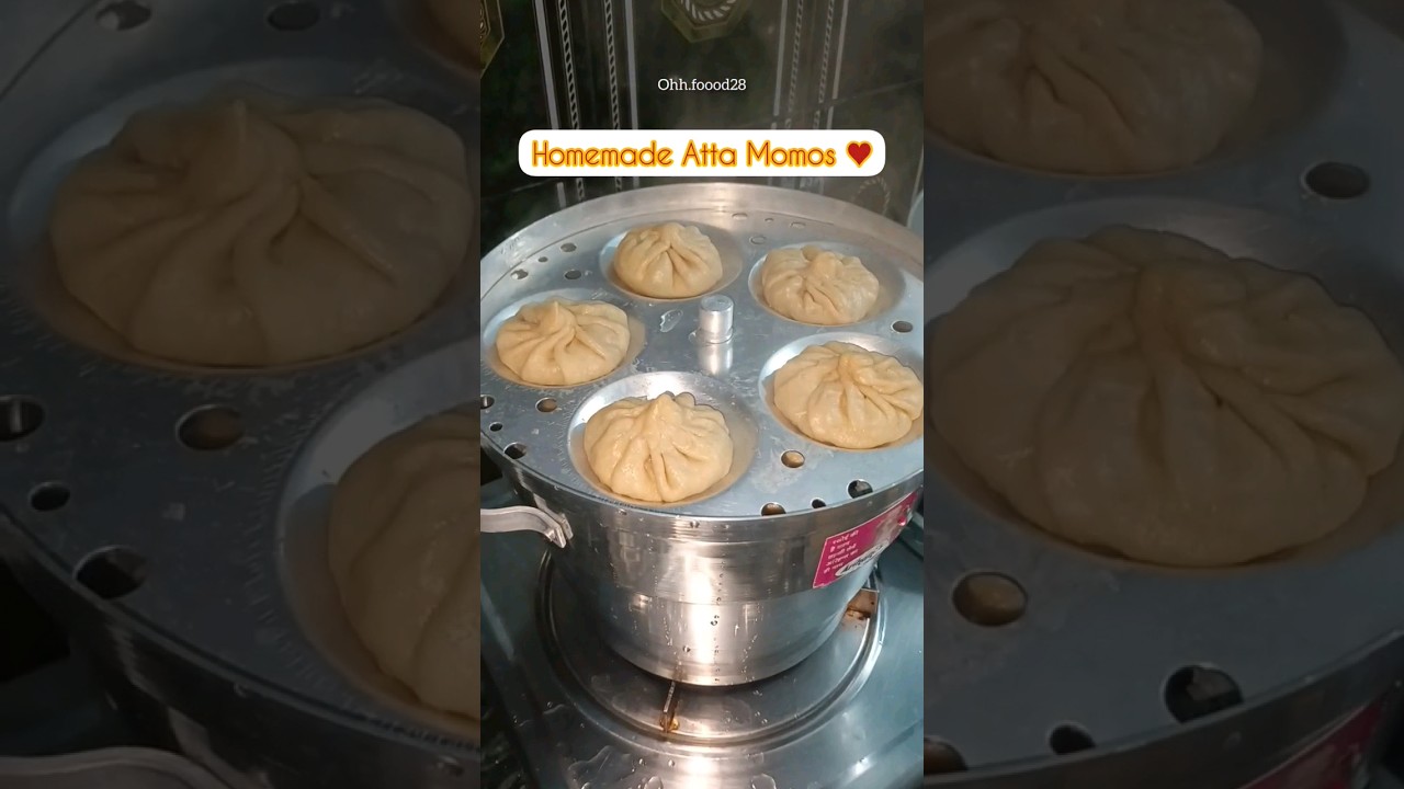 Healthy Atta Momos 🥵&hearts;️ Easy Wheat Flour Momos 🔥 #viral #shortsvideo #shorts