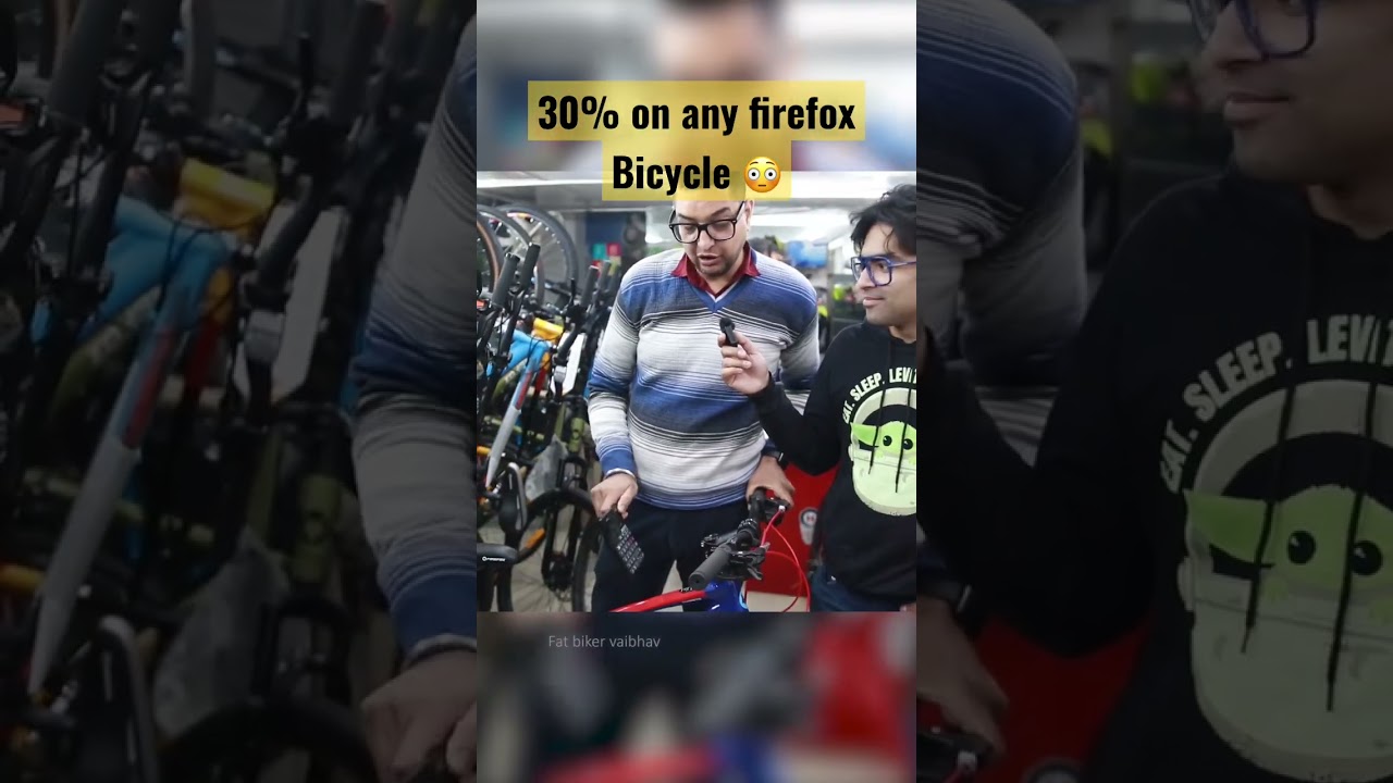 This bicycle shop in Jhandewalan cycle market offers 30% off on any firefox bicycle