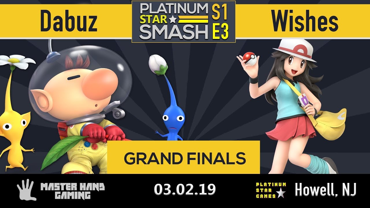 Platinum Star Smash S1:E3 - Dabuz (Olimar) vs Wishes (Pokemon, Ice Climbers) - Grand Finals