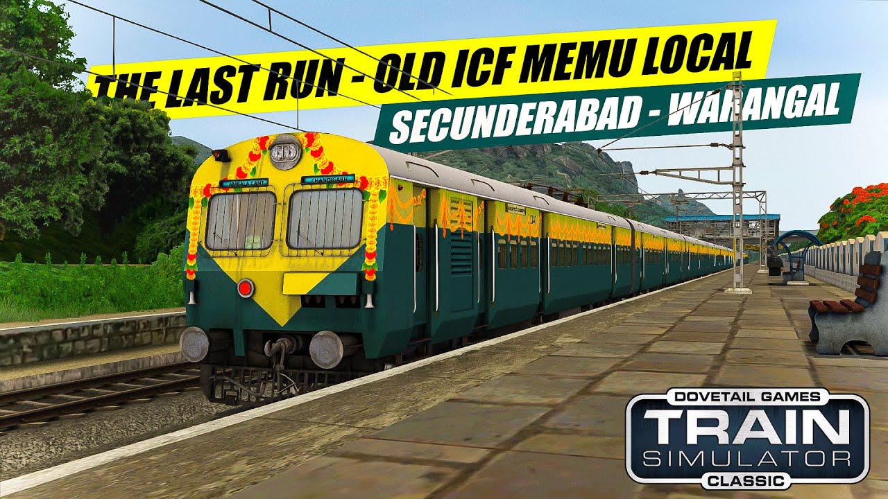 FIRST STREAM FROM NEW STUDIO | OLD ICF MEMU LOCAL LAST RUN - SECUNDERABAD TO WARANGAL | RAILWORKS