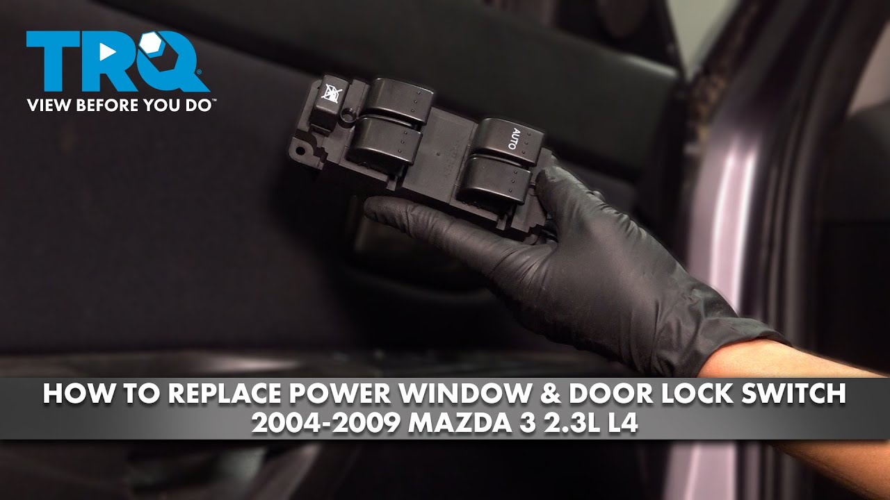 How to Replace Power Window & Door Lock Switch 2004-2009 Mazda 3 2.3L L4