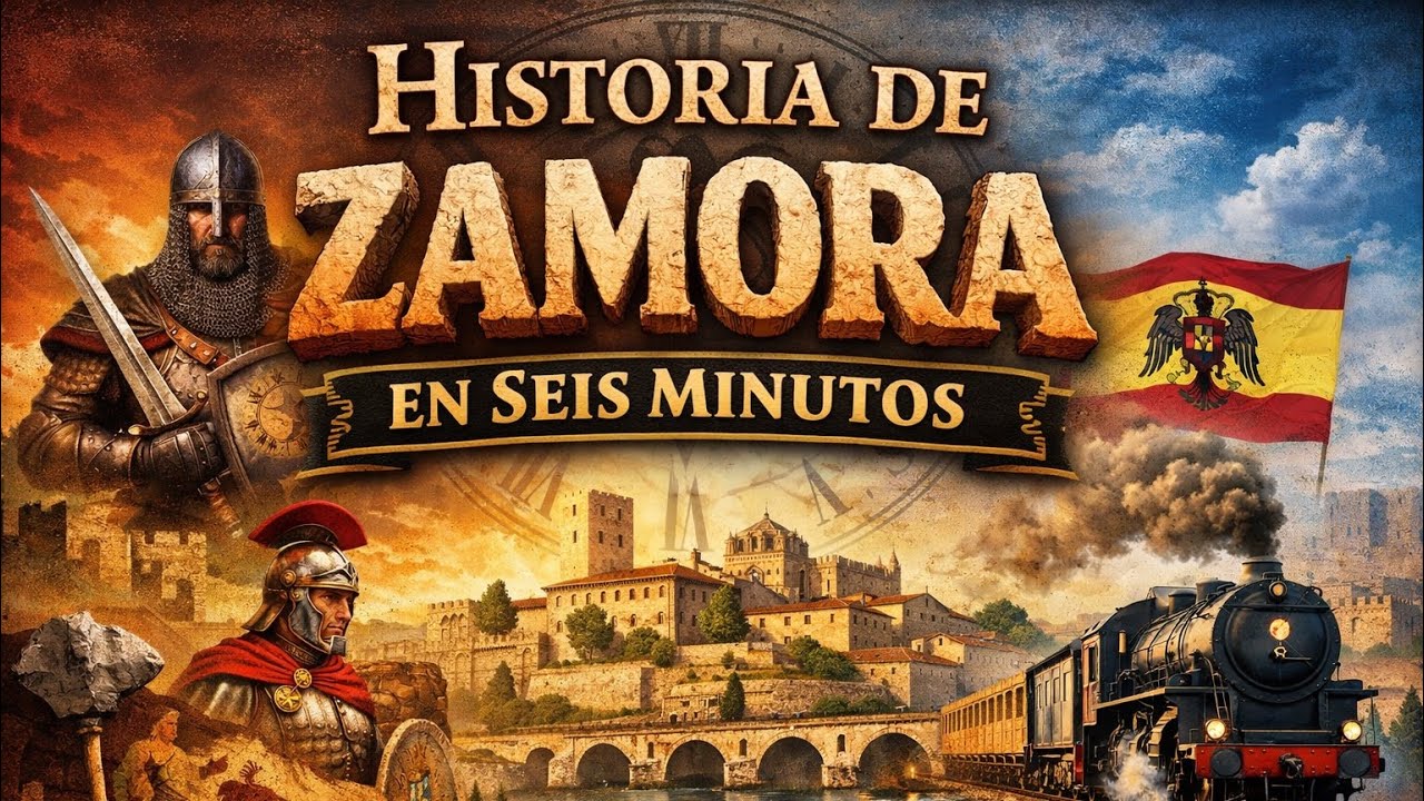Historia de ZAMORA en 6 minutos (España, Spain) Reino de León 4K vídeo