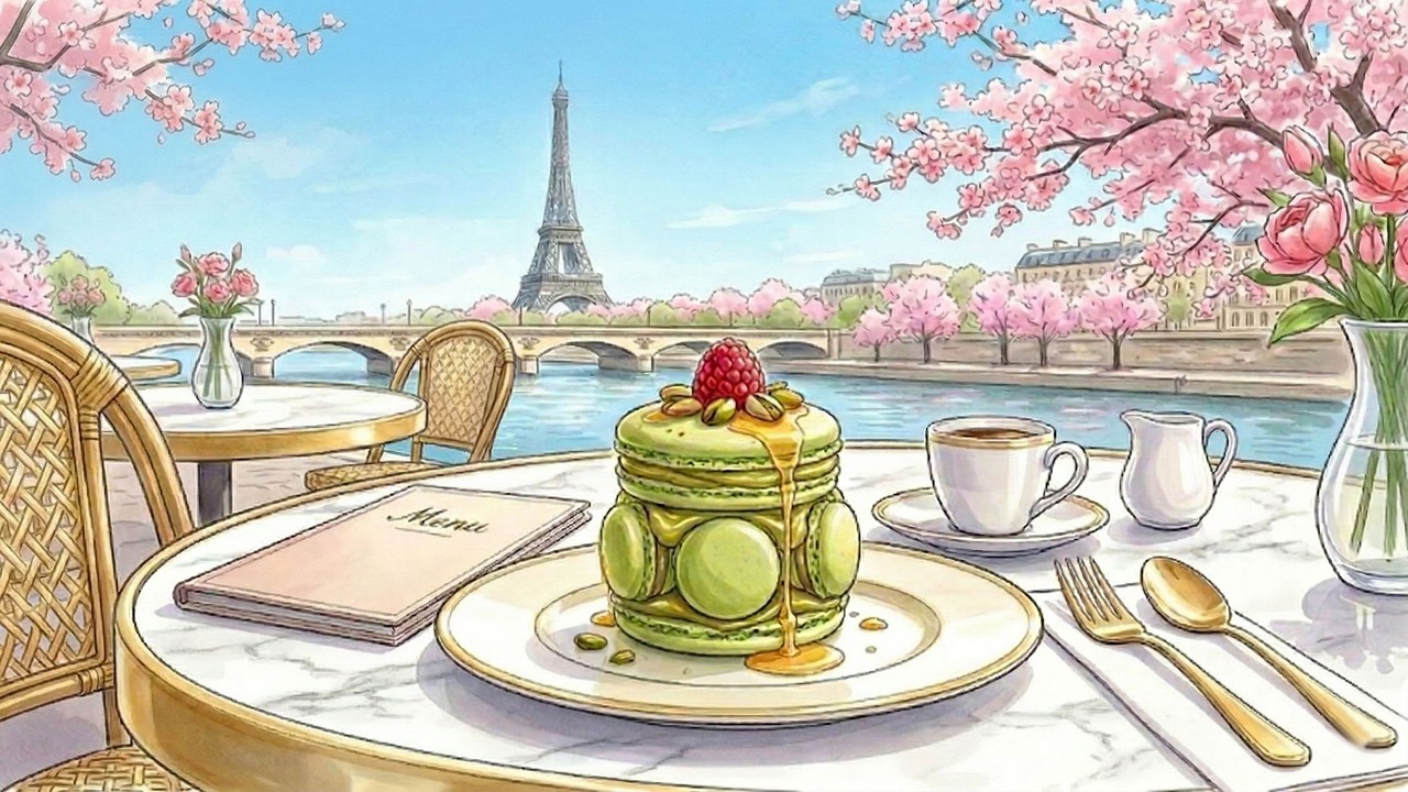 𝐏𝐀𝐑𝐈𝐒 𝐂𝐀𝐅𝐄́ 🌸 Soft French Instrumental Music for a Bright Spring Morning