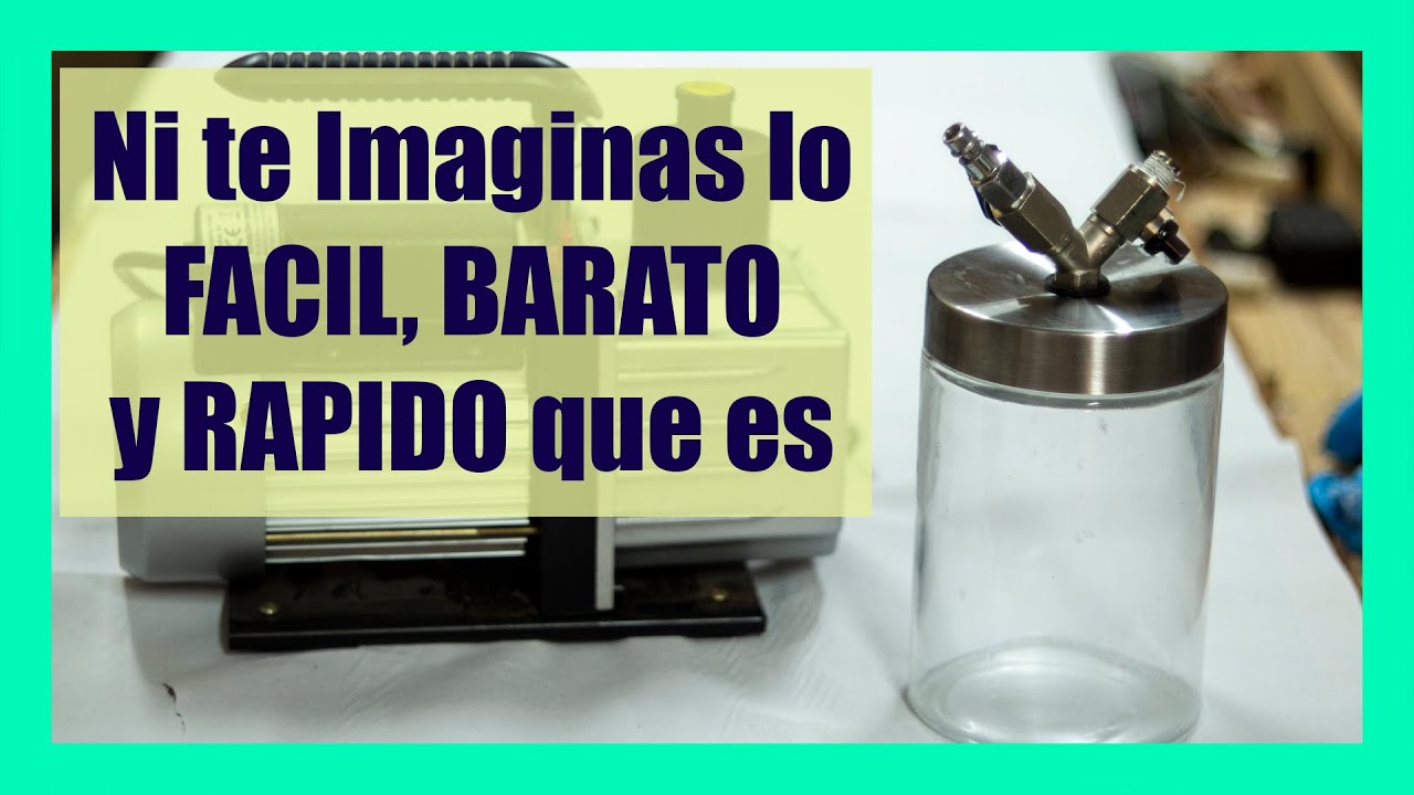 CAMARA de VACIO casera para resina en MENOS de 5 MINUTOS 😱😱estabilizaremos madera con bomba de vacio