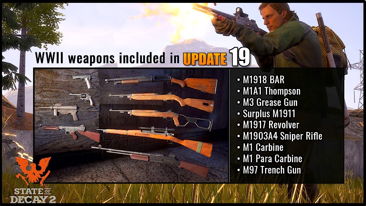 SUPPRESSED Revolver!! State of Decay 2 - New World War 2 Weapon Pack, MP40 & More! Update 19 (WW2)