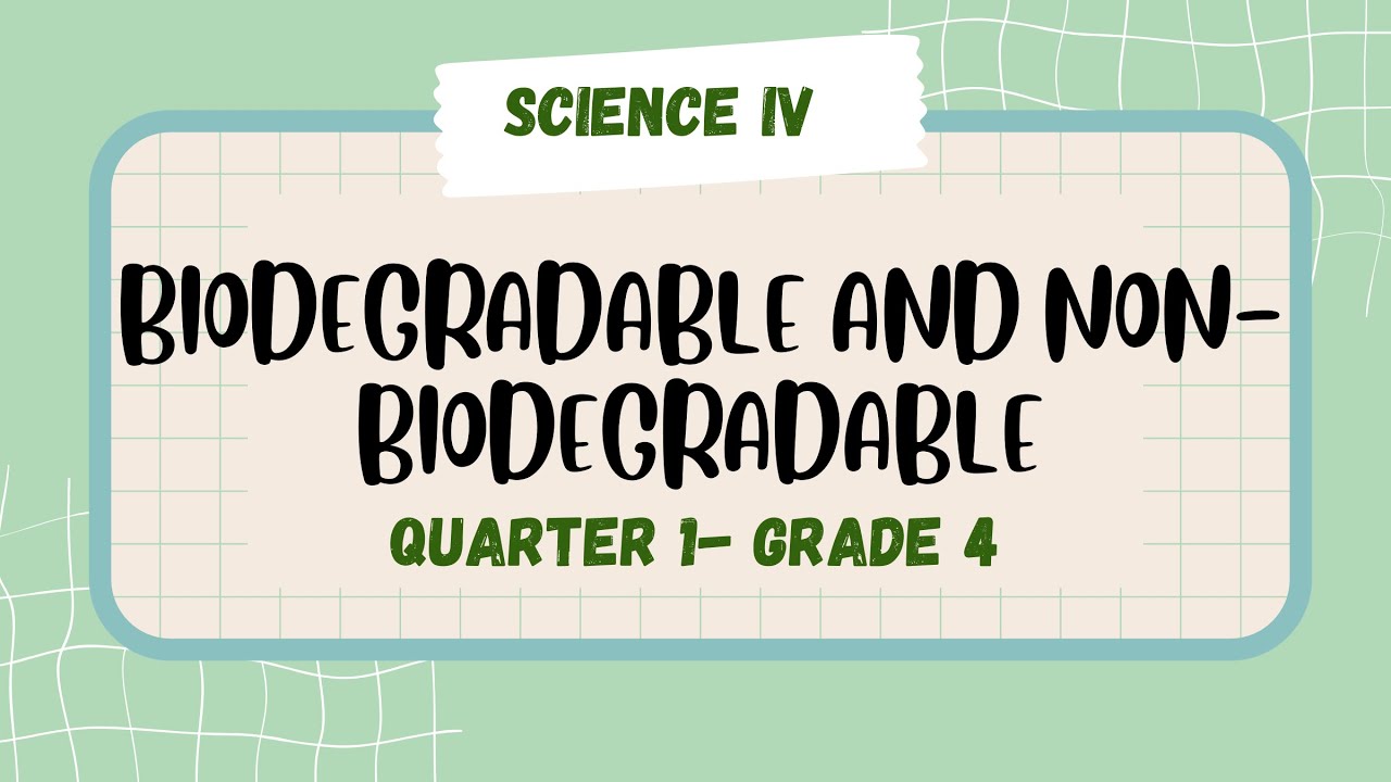 BIODEGRADABLE AND NON BIODEGRADABLE