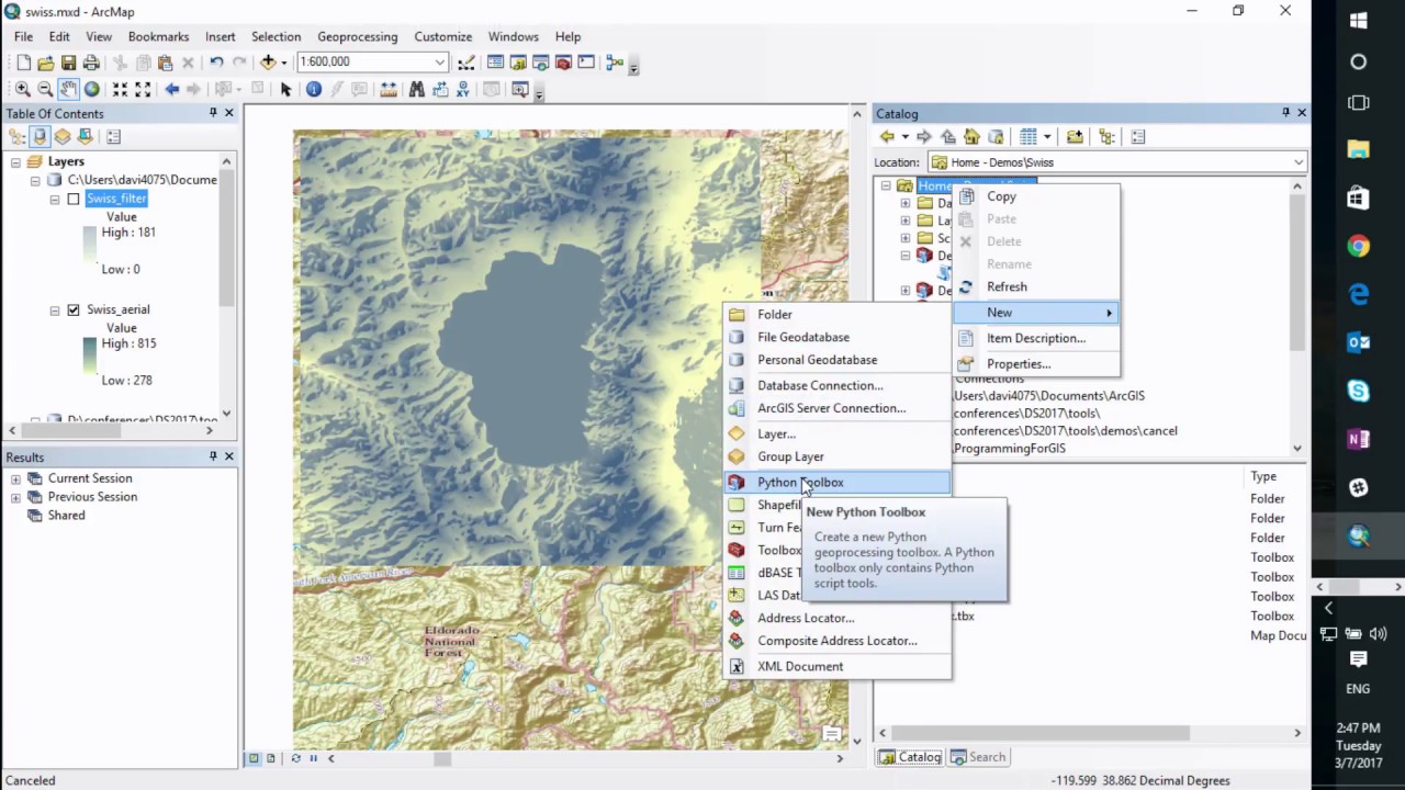Python: Developing Geoprocessing Tools