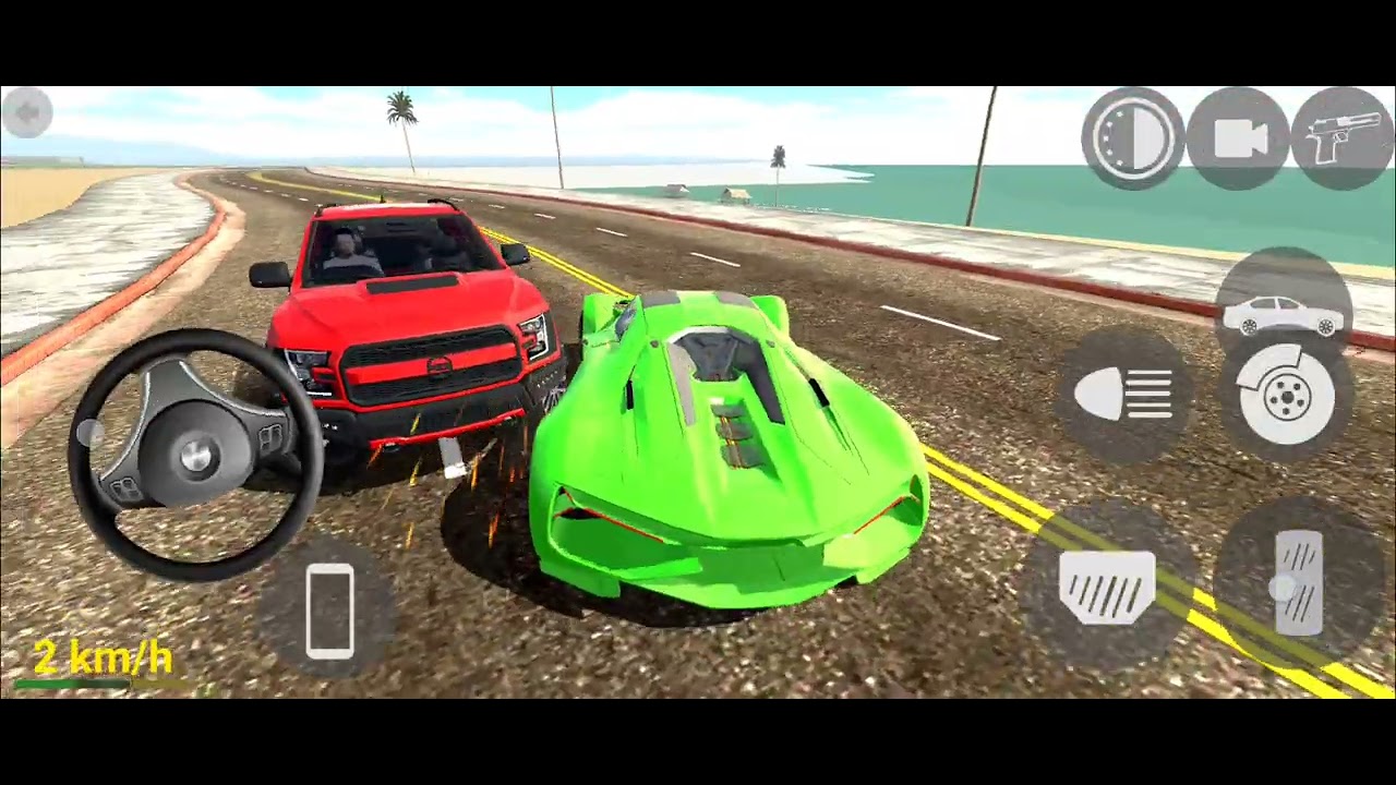 Franklin driving new green Lamborghini