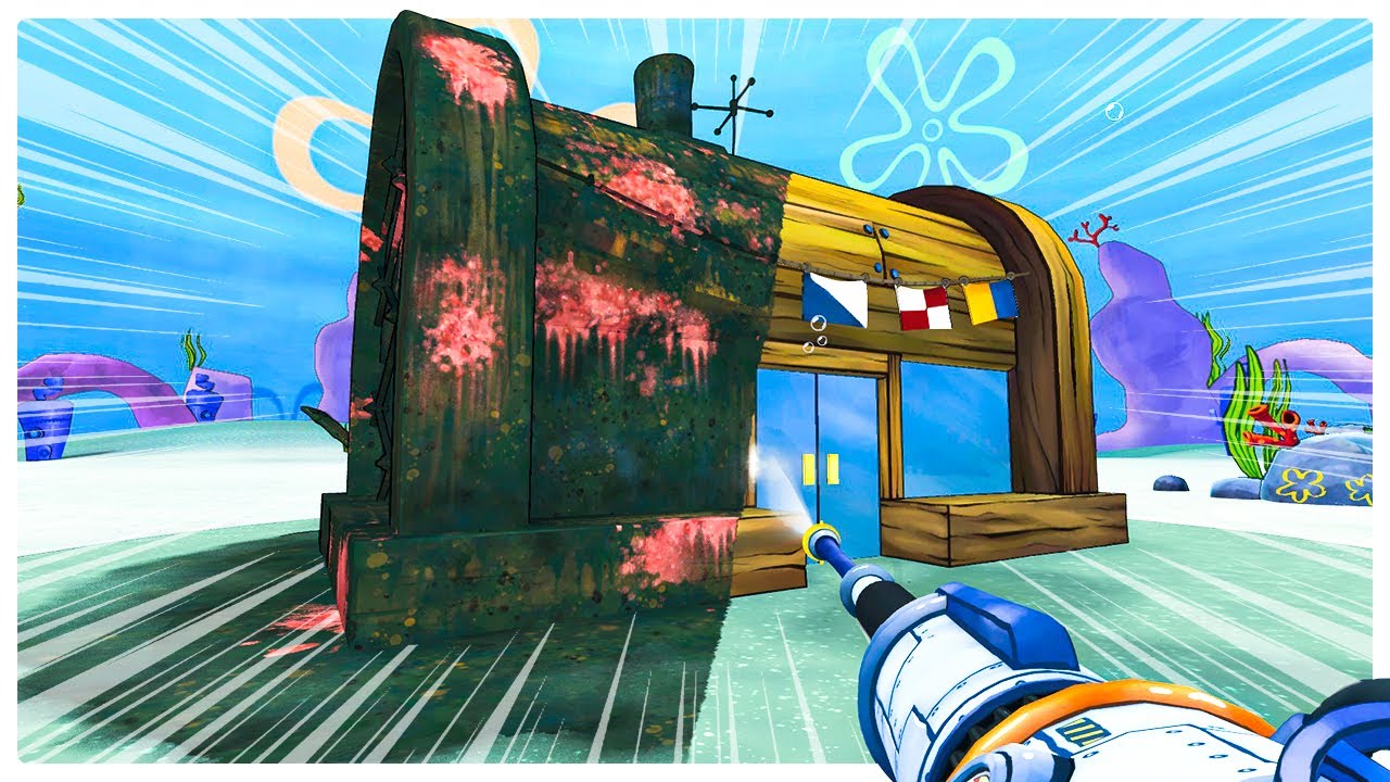Restoring the Krusty Krab to It's Former Glory - PowerWash Simulator