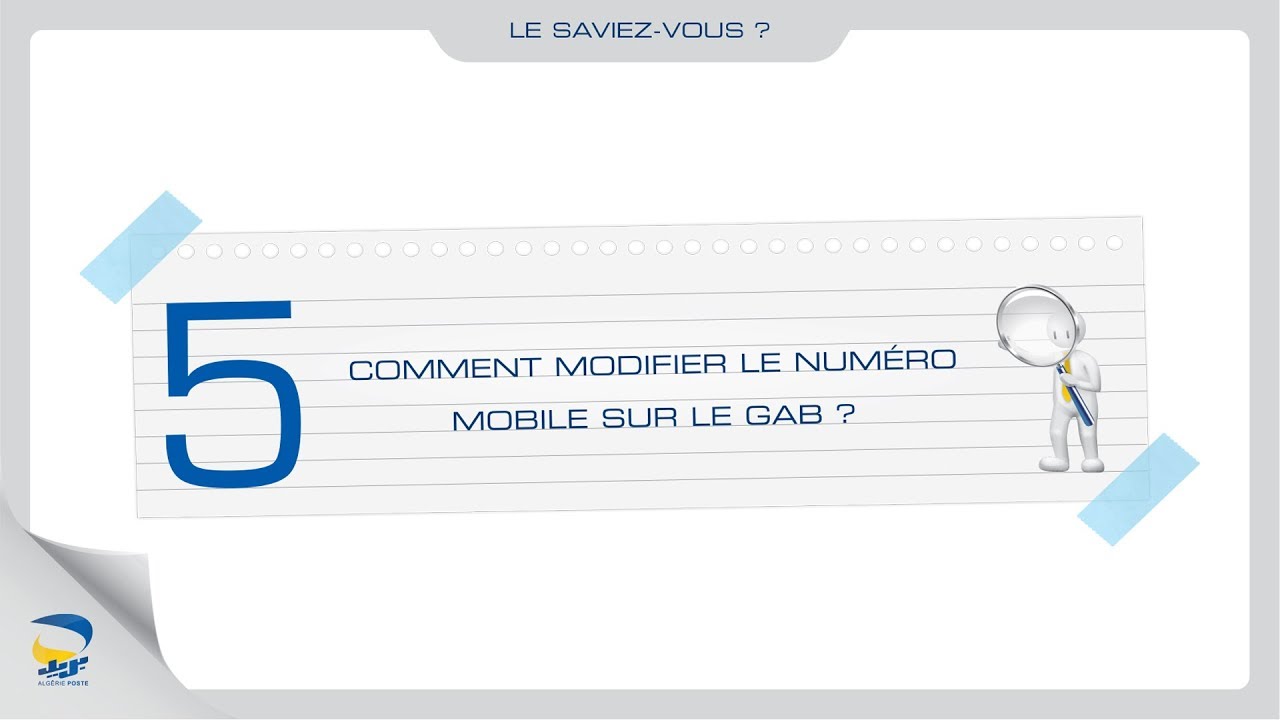 Comment modifier le numéro mobile sur le GAB ?