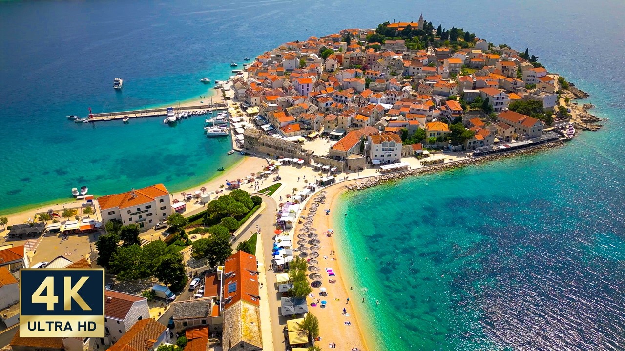 Primošten Croatia 4K Charming Old Town Walking Tour 2025