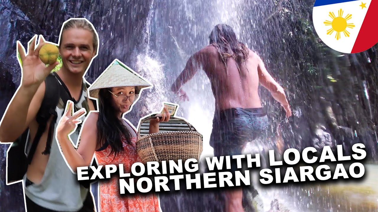 THE ONLY WATERFALL IN SIARGAO! (EXPLORING WITH LOCALS)