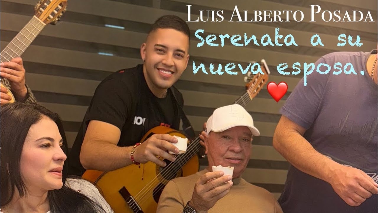 Luis Alberto Posada le da Serenata a su nueva esposa, Junto a carlos Mauro interpretando el Aguacate
