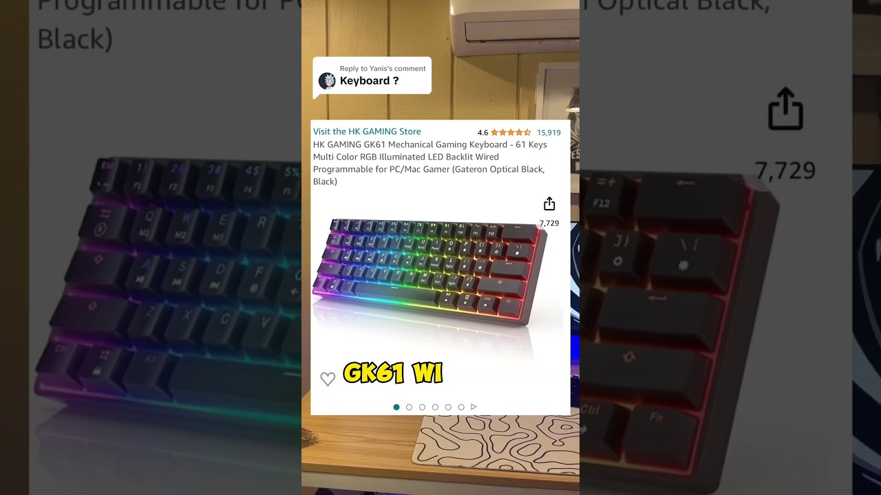 Upgrade Your Gaming Setup with an Affordable GK61 #budgetkeyboard