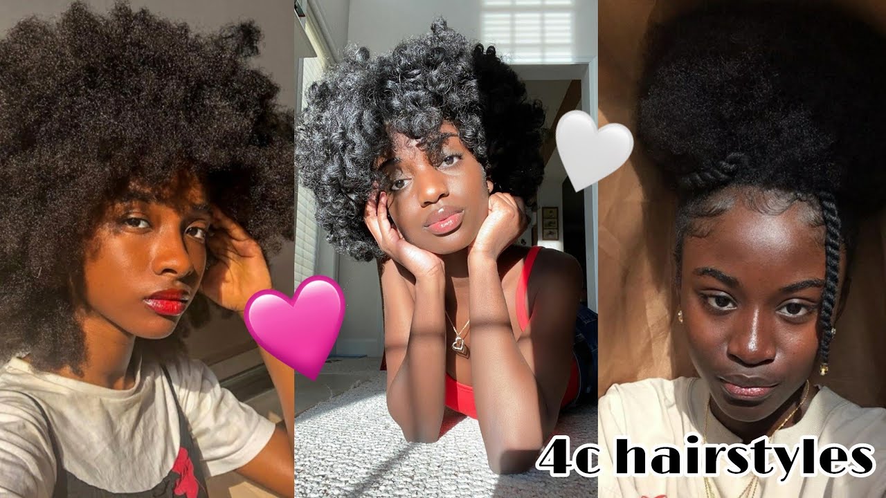 NATURAL 4C HAIRSTYLES TO DO DURING QUARANTINE COMPLICATION!! 💕SHORT/MEDIUM/LONG LENGTHS 🦋2020💓