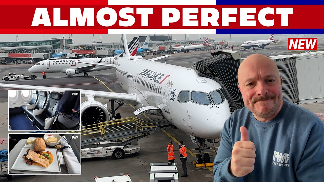 Air France Business Class Review, as good as they say? | Airbus A220 Paris to Amsterdam