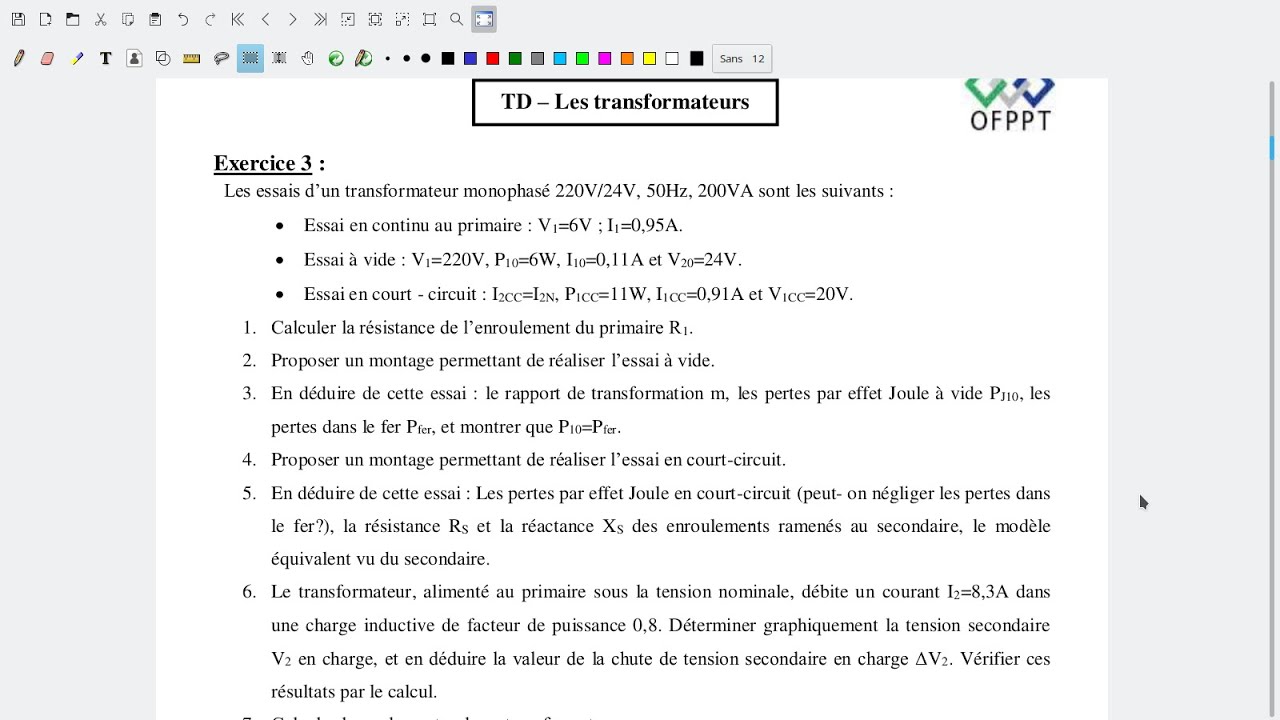Correction exo3 #TRANSFORMATEUR