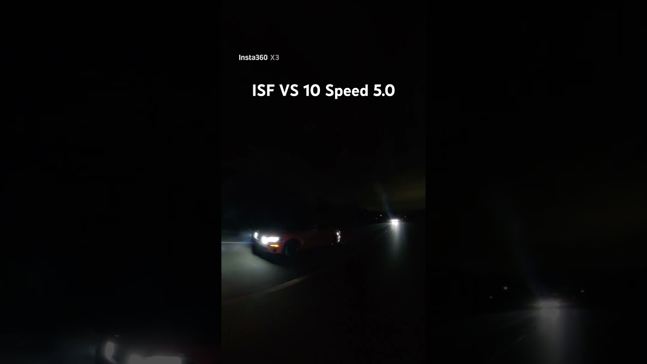 Lexus ISF vs 10 speed 5.0