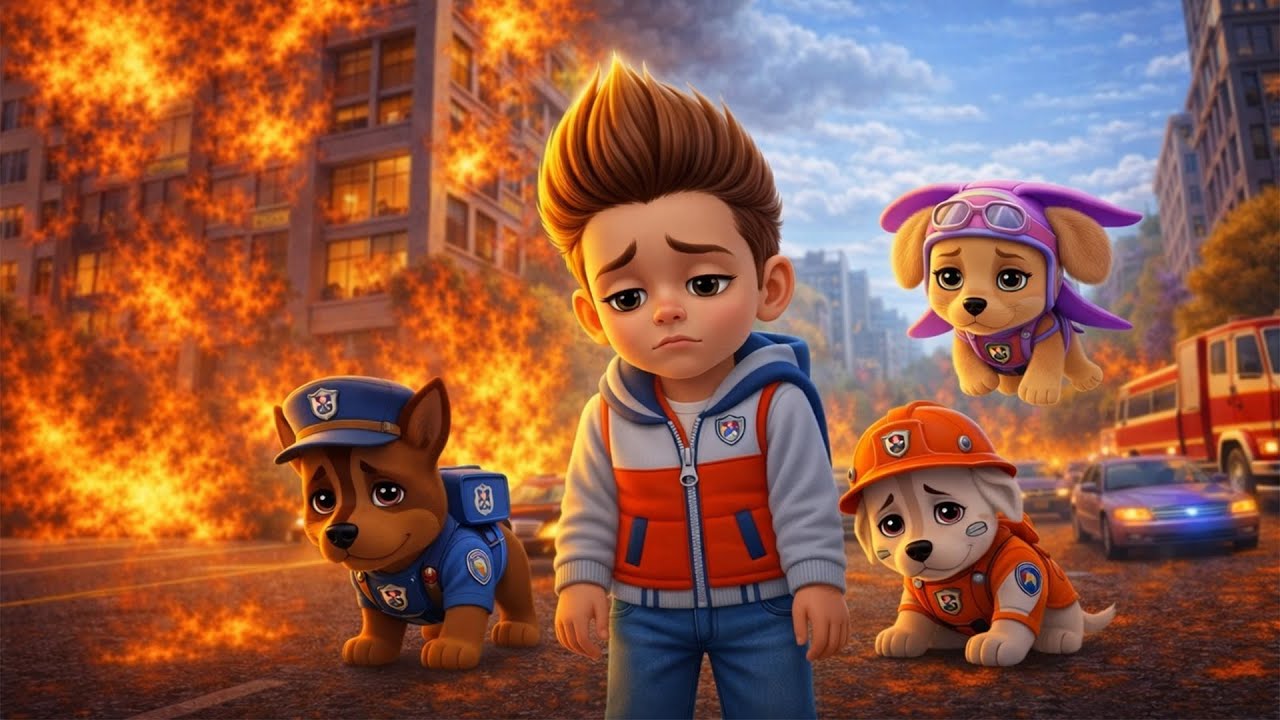 Ryder, Chase & Skye Battle the Blaze 🔥🚨 | Paw Patrol on a Dangerous Mission | Funny Ryder Animation