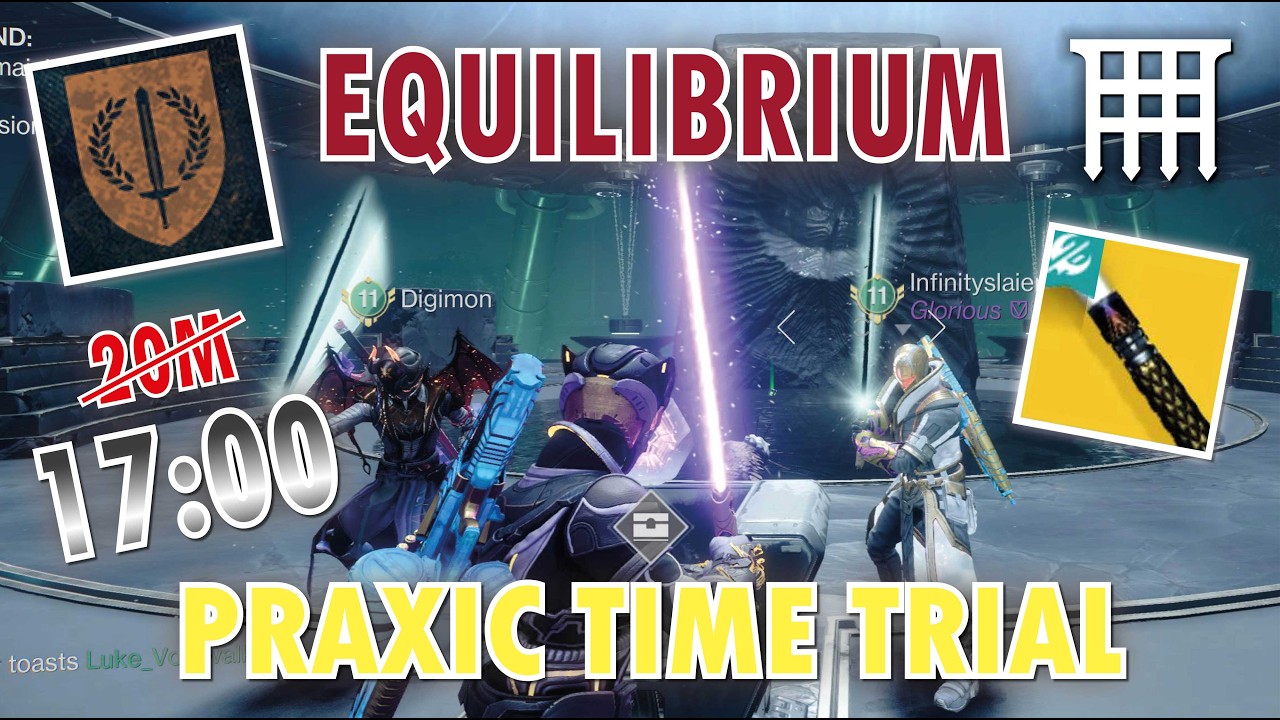 Equilibrium Dungeon - Praxic Time Trial (Sub 20m) - It Binds, Compels Emblem - Destiny 2