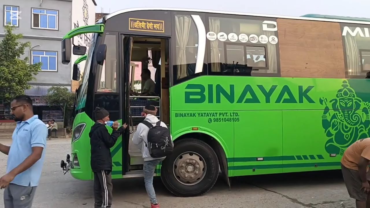 Kathmandu Go by bus from east 🇳🇵Itahari