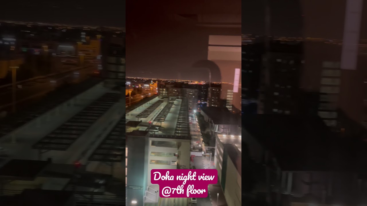 Doha Night View at 7th Floor