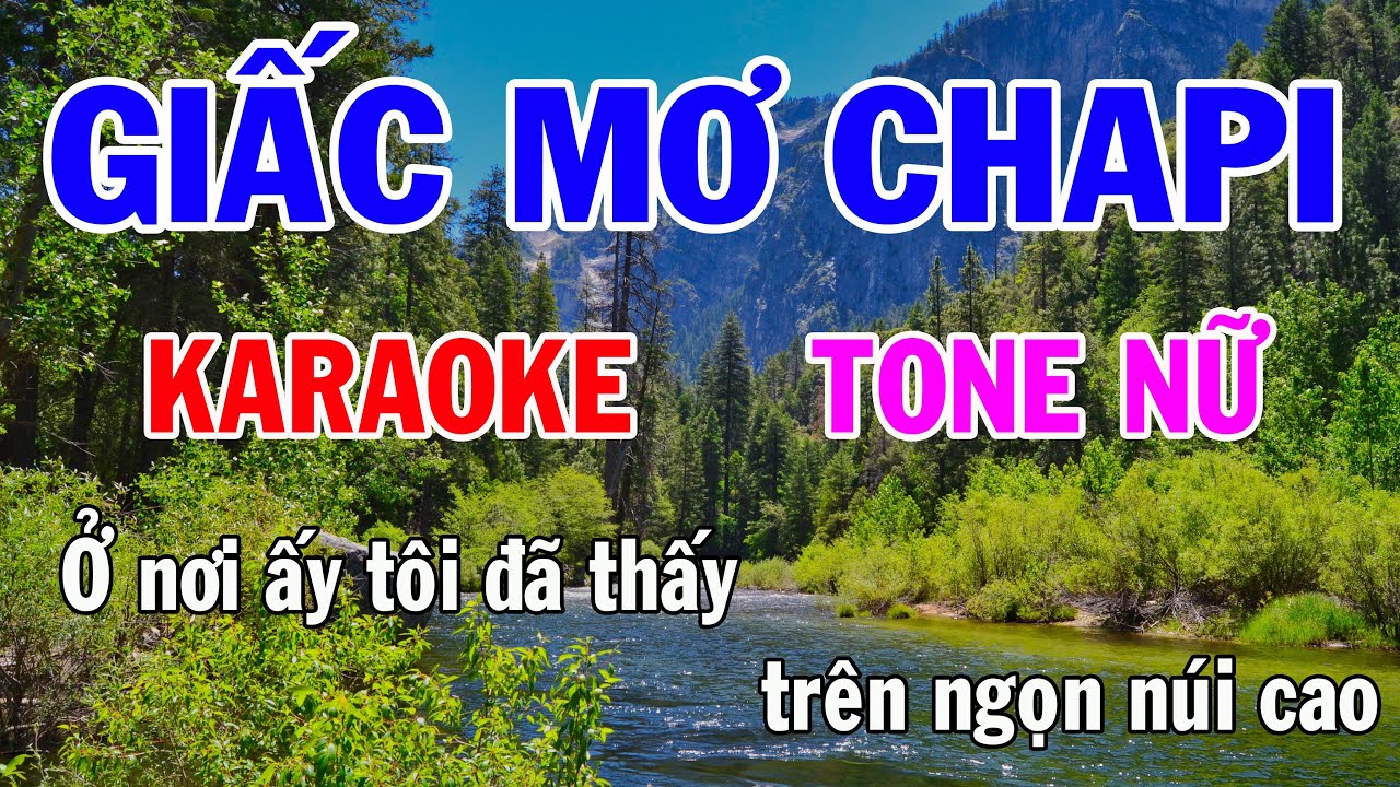 Giấc Mơ Chapi Karaoke Tone Nữ Nhạc Sống gia huy karaoke