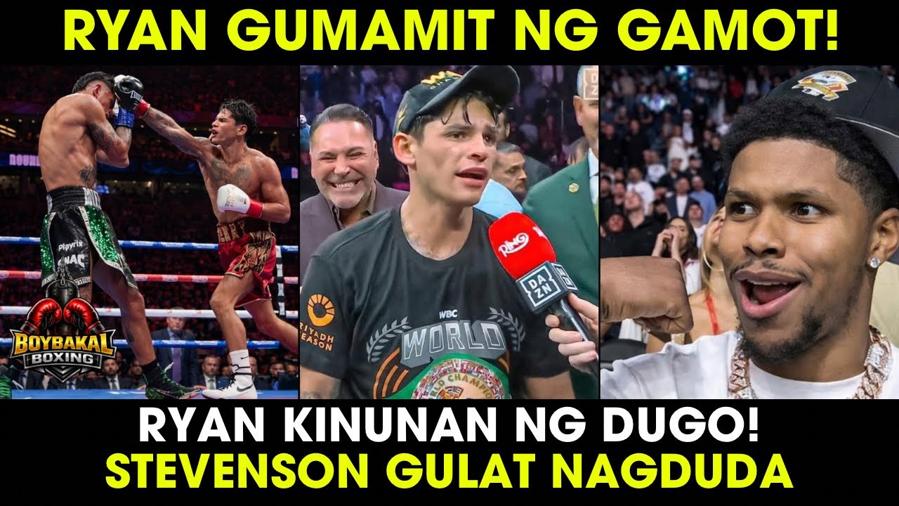 Ryan Garcia Gumamit Daw Ng GAMOT, kinunan Ng DUGO Matapos Pabagsakin Si Barrios