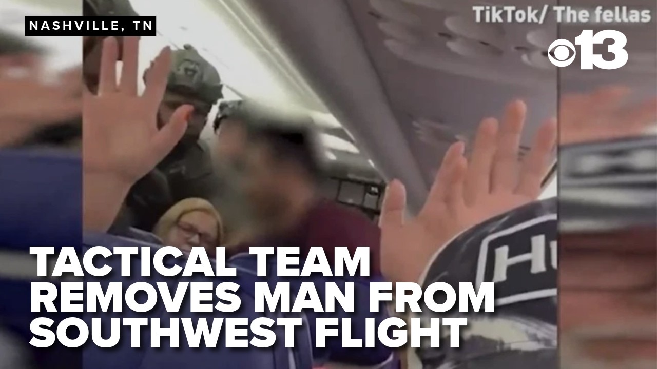 Southwest passenger describes when tactical team removed man, causing flight diversion