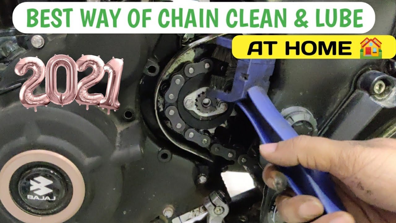 HOW TO CHAIN CLEAN & LUBE || Best way for Dominar 250 Chain Clean & lube || Voyager vinay
