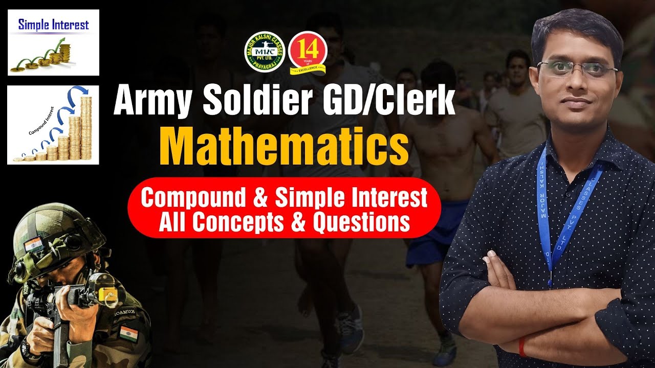 Army Soldier GD Clerk Maths Special Class - Simple & Compound Interest - All Concepts & Questions