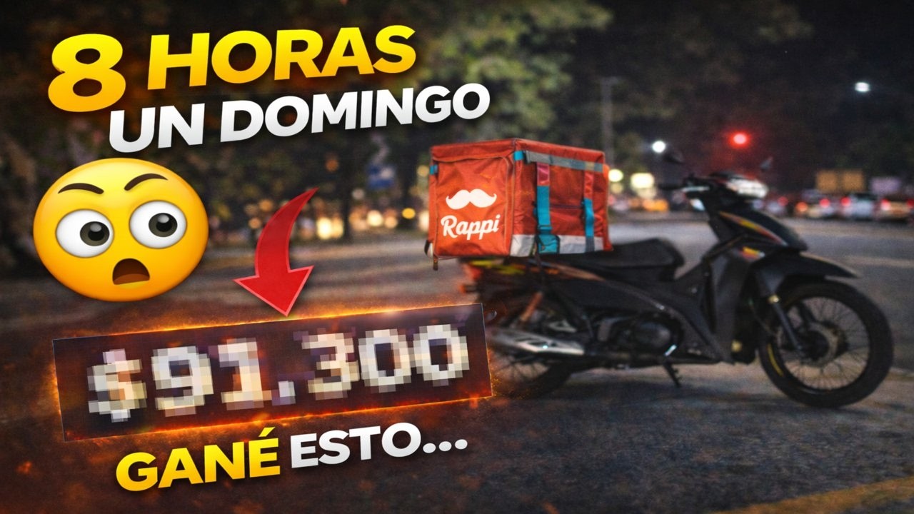 TRABAJÉ 8 HORAS UN DOMINGO EN RAPPI… ¿VALIÓ LA PENA?