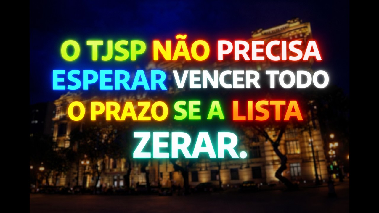 NÃO É PROPORCIONAL E NEM RAZOÁVEL DEIXAR DE NOMEAR A LISTA DE 2024. Escrevente TJSP 2024 e 2025.