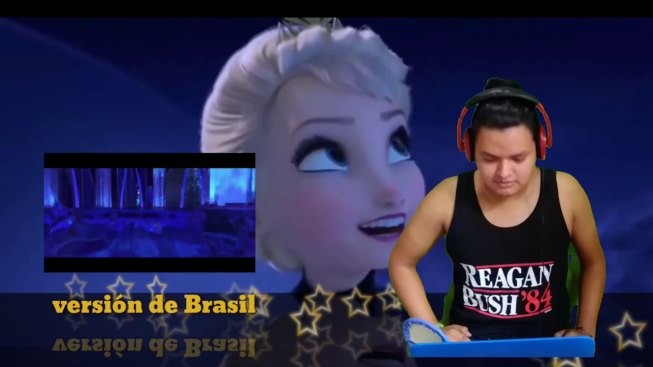 LET IT GO VERSIÓN PORTUGUÉS VS BRASILEÑO REACCIÓN(LIBRE SOY)