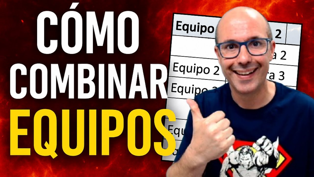 ⚽ Cómo hacer TODAS LAS COMBINACIONES posibles de EQUIPOS PARA UNA LIGA en EXCEL