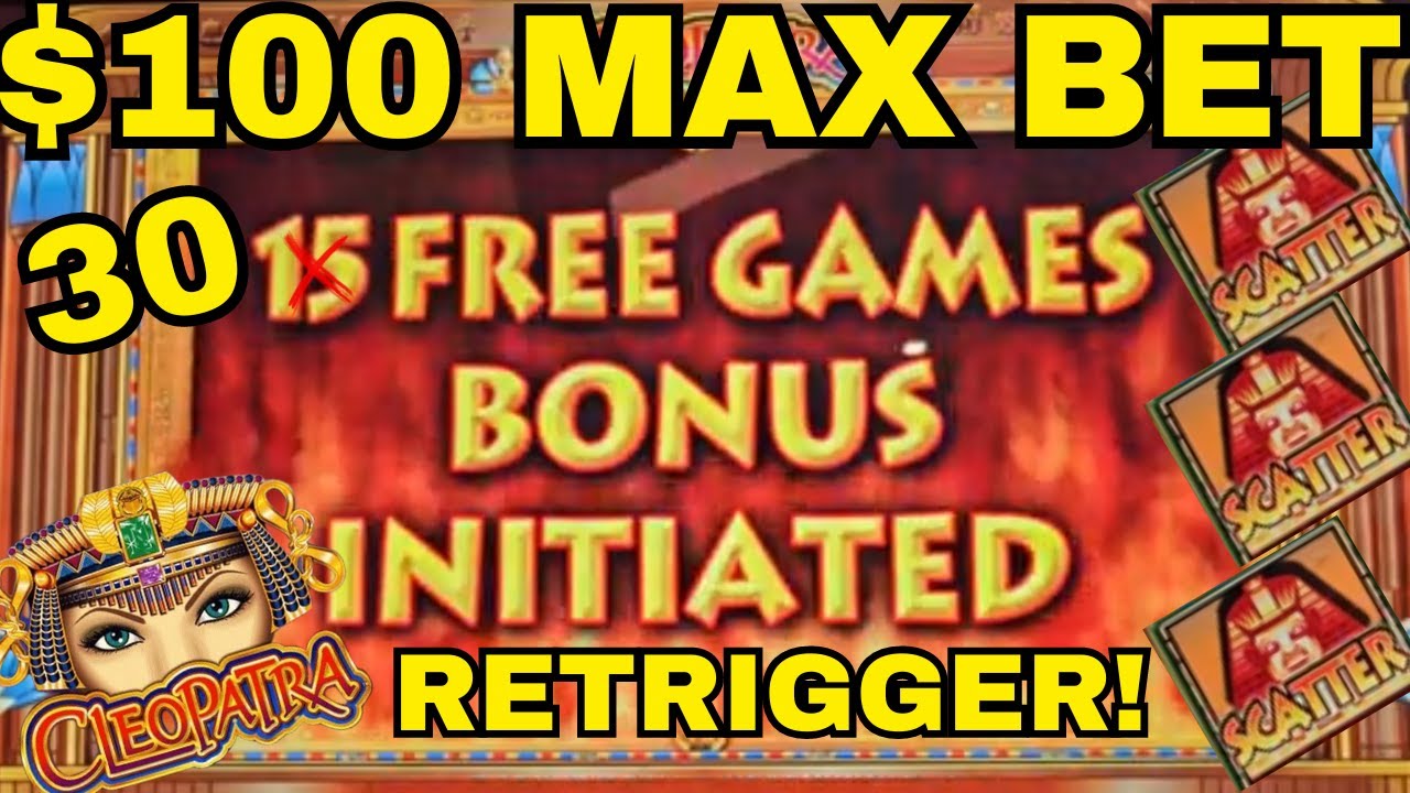 OMG! $100 MAX BET RETRIGGER HUGE JACKPOT ON CLEOPATRA SLOT MACHINE AT THE RESORT WORLD LAS VEGAS!