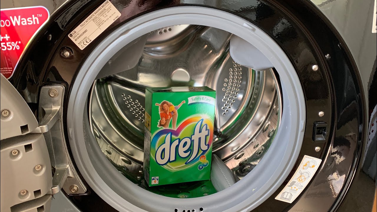 Dreft Detergent Test, LG 12kg, Cotton 40c, Turbo Wash