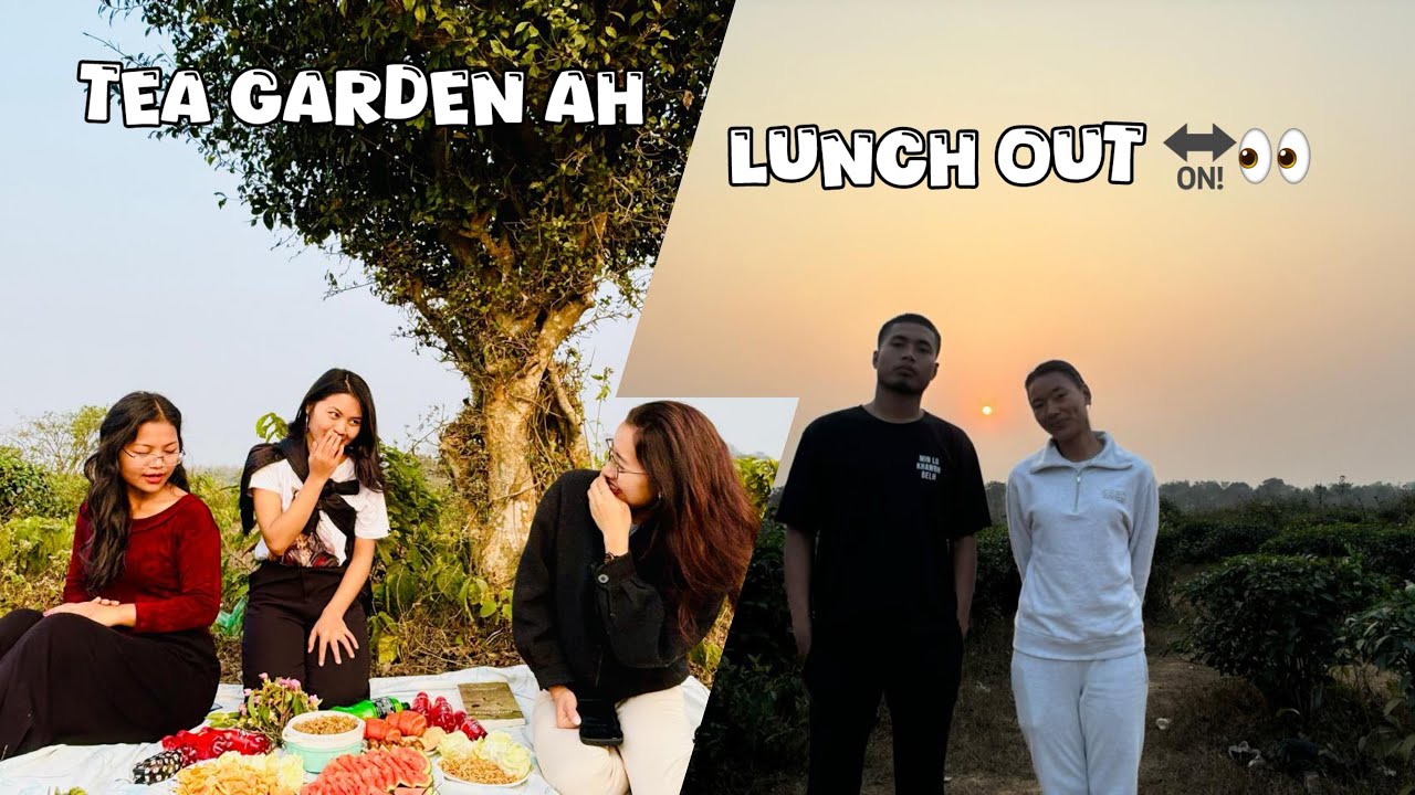 TRIPURA TEA GARDEN AH LUNCH OUT🔛✔️🌅.           #northeastindia #friendshipgoals #lunchout #tripura 