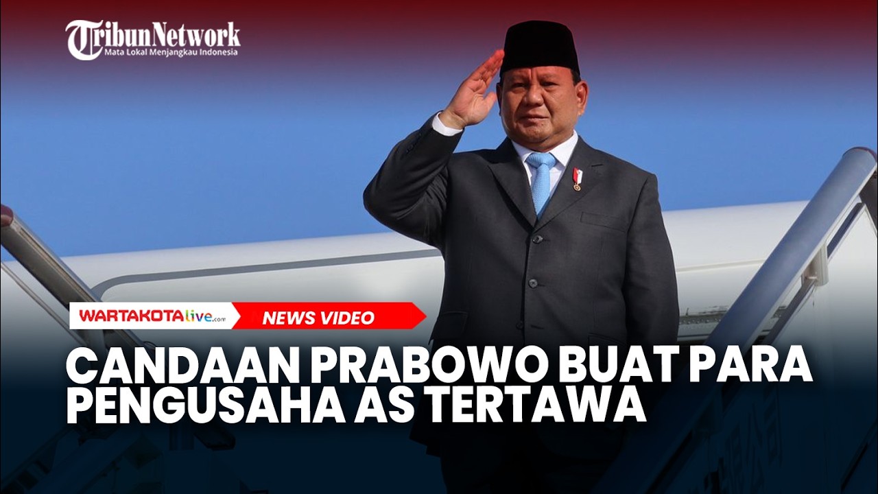 Candaan Prabowo Buat Para Pengusaha AS Tertawa, Sebut Peci Hitamnya untuk Tutupi Kepala yang Botak