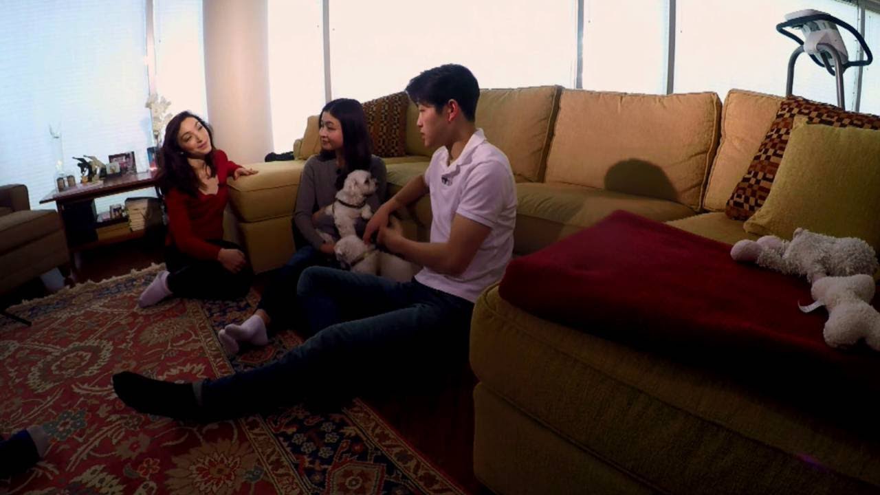 Meryl Davis talks to Maia and Alex Shibutani